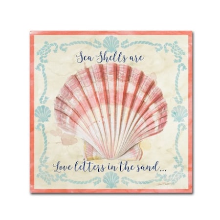 Jean Plout 'Sea Shells 1' Canvas Art,35x35